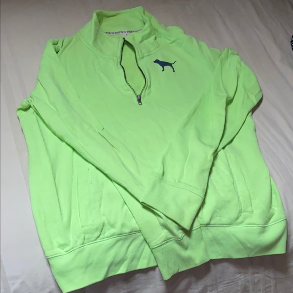 Victoria Secret Pink Quarter Zip Hoodie